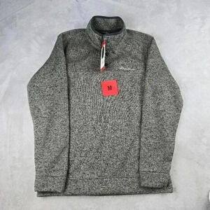 MEN'S EDDIE BAUER RADIATOR FLEECE SNAP FRONT PULLOVER SZ Med